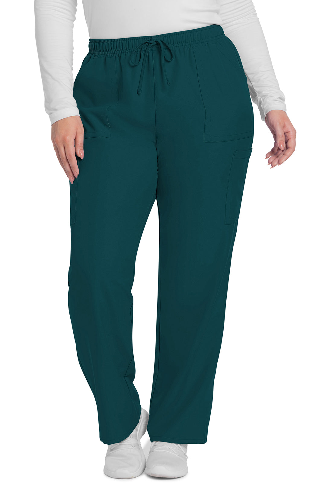 Cherokee WW Originals Ultra Women's CK281A Mid Rise Pull-on Slim Leg Cargo Pant