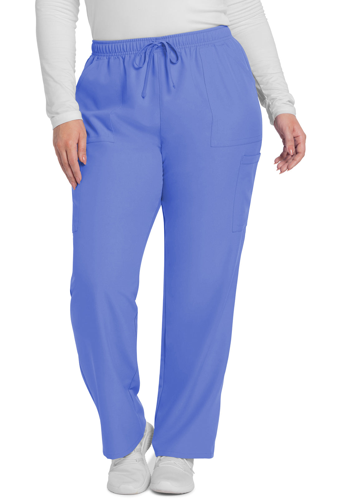 Cherokee WW Originals Ultra Women's CK281A Mid Rise Pull-on Slim Leg Cargo Pant