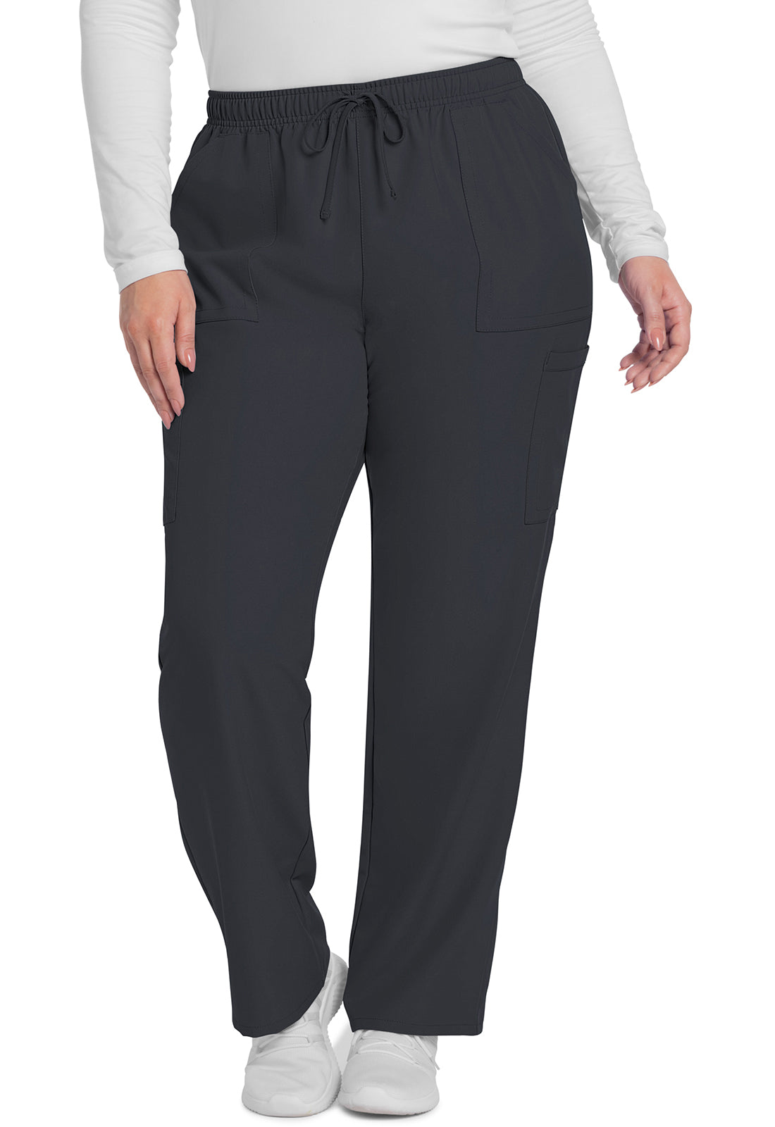 Cherokee WW Originals Ultra Women's CK281A Mid Rise Pull-on Slim Leg Cargo Pant