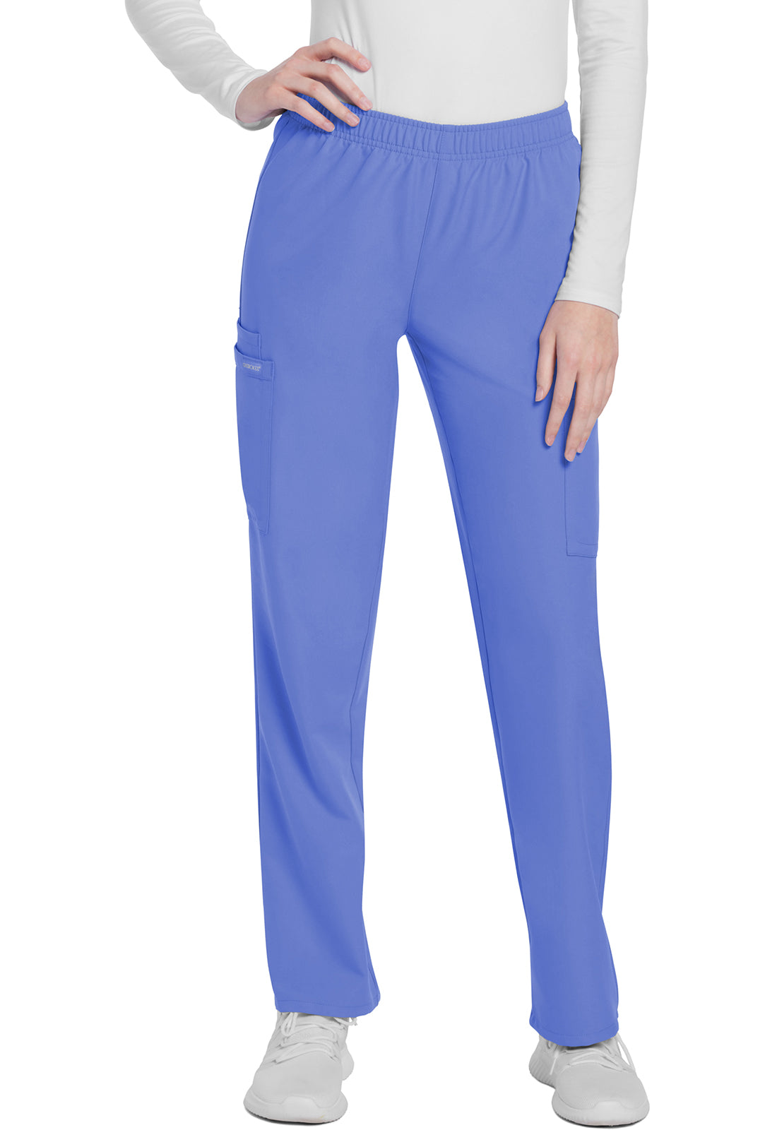 Cherokee WW Originals Ultra Women's CK281A Mid Rise Pull-on Slim Leg Cargo Pant