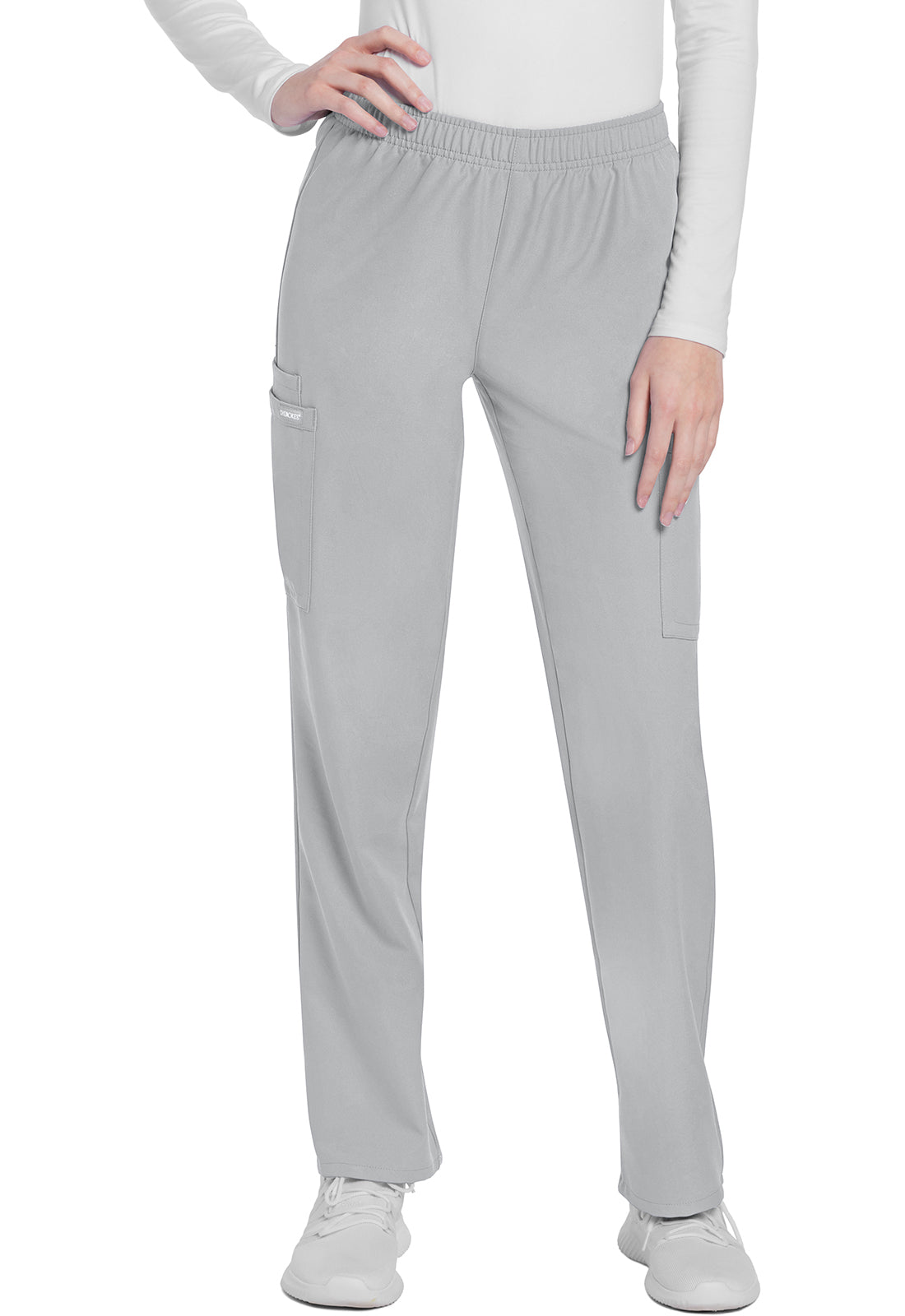 Cherokee WW Originals Ultra Women's CK281A Mid Rise Pull-on Slim Leg Cargo Pant