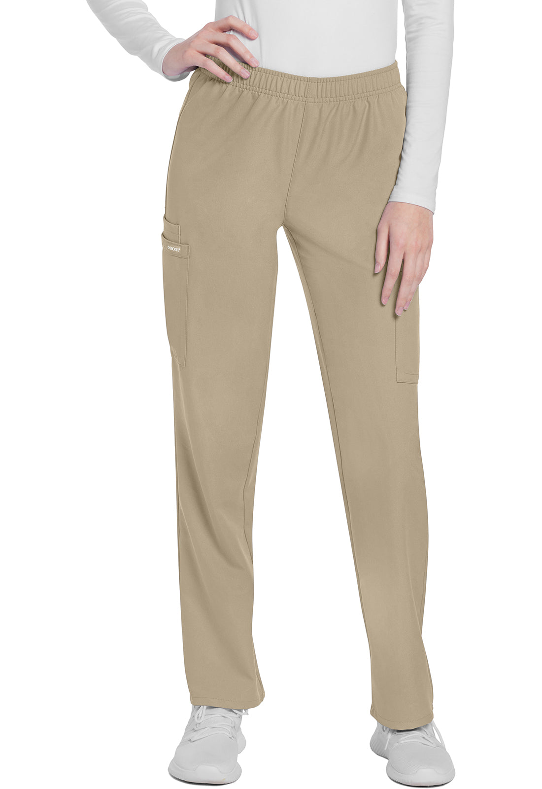 Cherokee WW Originals Ultra Women's CK281A Mid Rise Pull-on Slim Leg Cargo Pant
