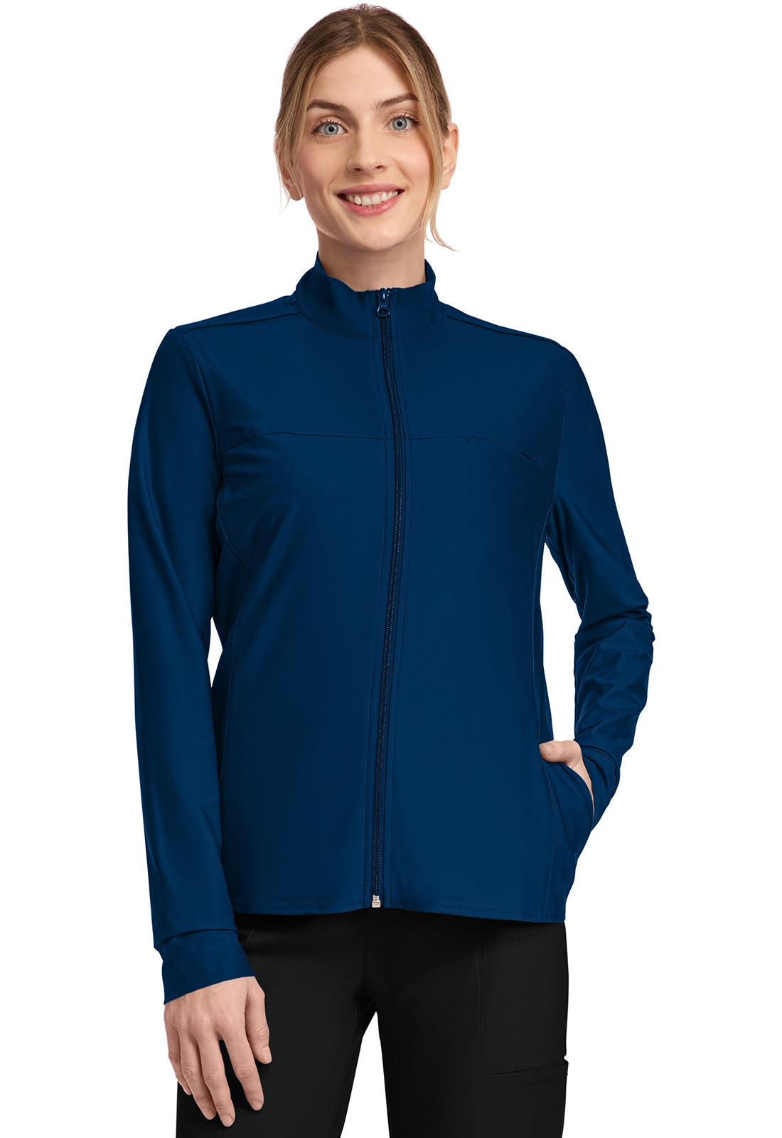 Cherokee Form Women's CK381 Women's 3-Pocket Warm-up Jacket