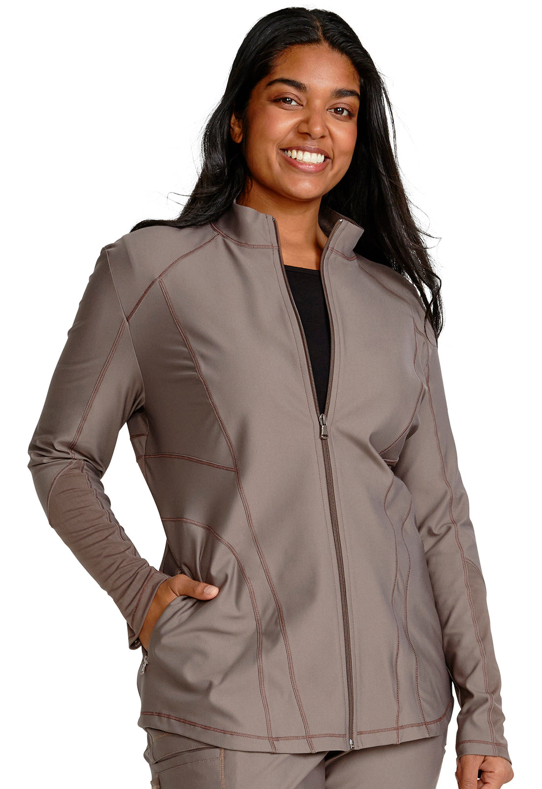 Cherokee Form Women's CK390 Zip Front Jacket