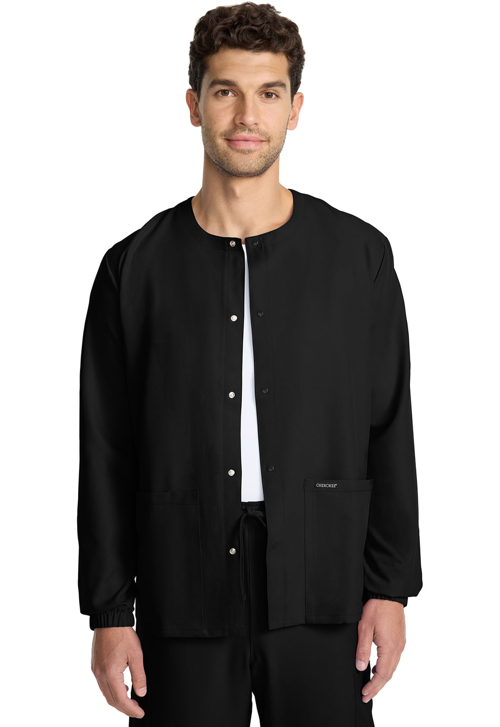 Cherokee WW Originals Ultra Unisex CK393A Unisex Snap Front Warm Up Jacket