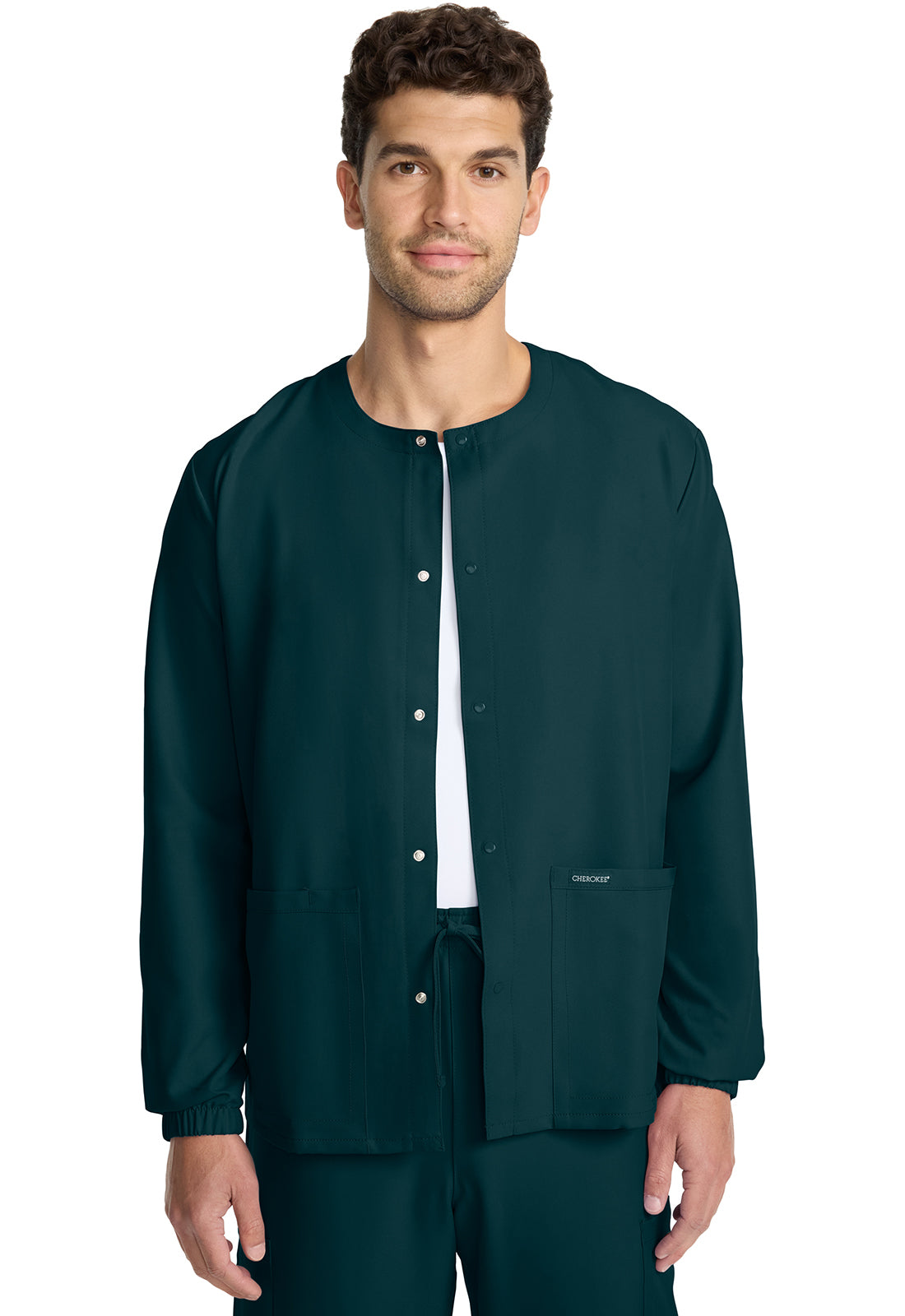 Cherokee WW Originals Ultra Unisex CK393A Unisex Snap Front Warm Up Jacket