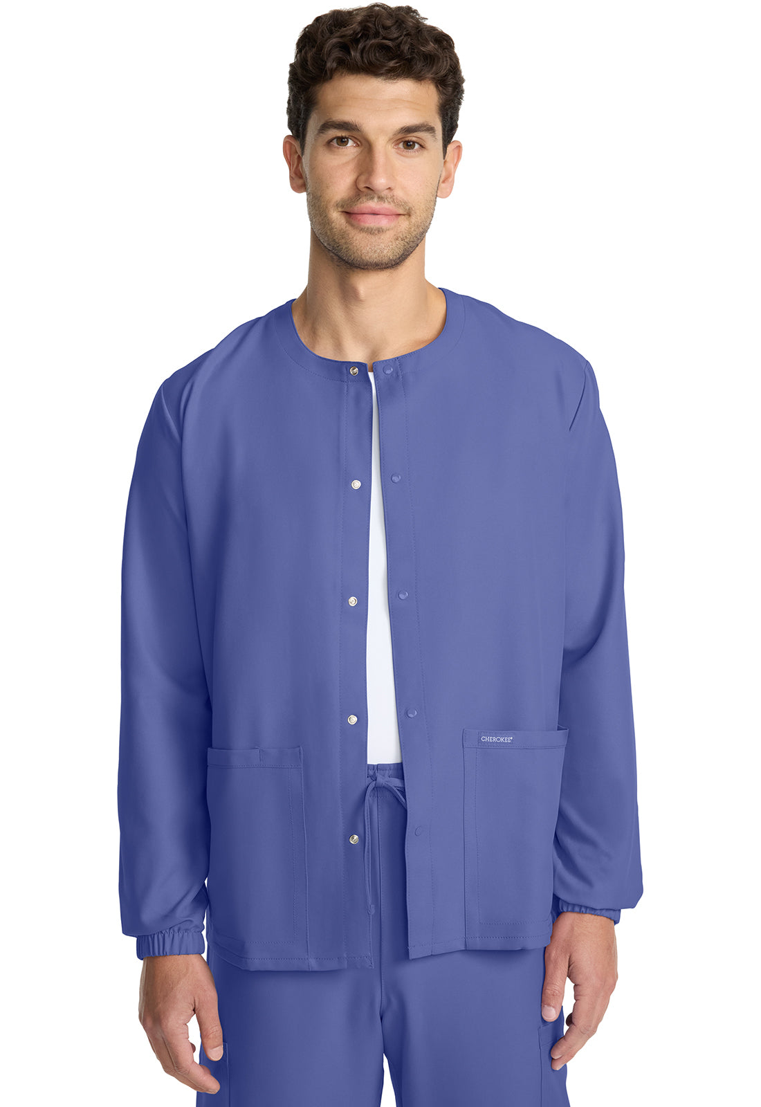 Cherokee WW Originals Ultra Unisex CK393A Unisex Snap Front Warm Up Jacket
