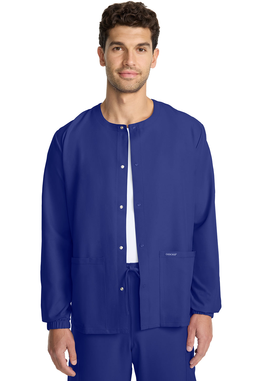 Cherokee WW Originals Ultra Unisex CK393A Unisex Snap Front Warm Up Jacket