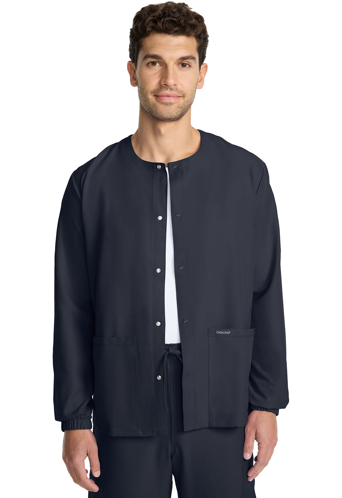 Cherokee WW Originals Ultra Unisex CK393A Unisex Snap Front Warm Up Jacket