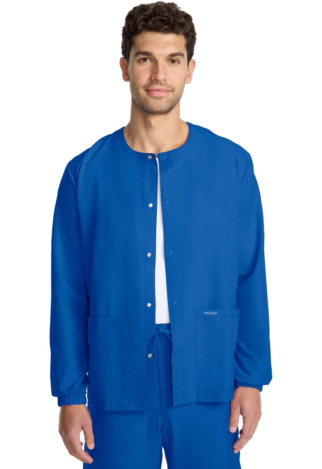 Cherokee WW Originals Ultra Unisex CK393A Unisex Snap Front Warm Up Jacket
