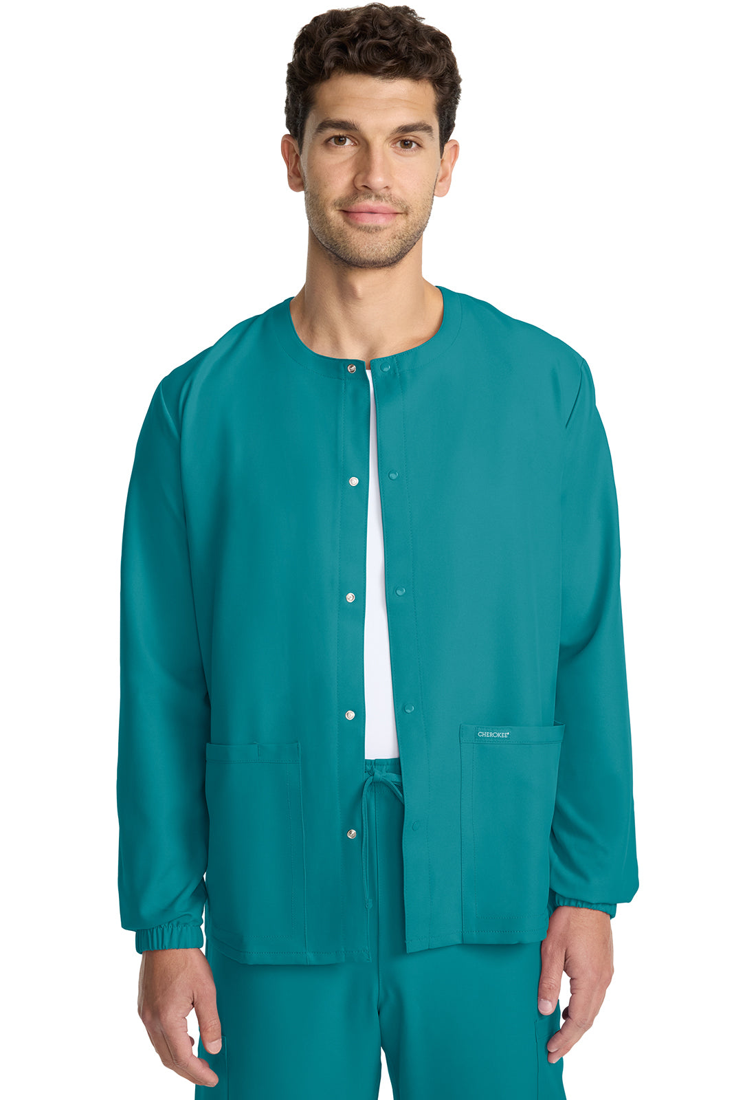 Cherokee WW Originals Ultra Unisex CK393A Unisex Snap Front Warm Up Jacket