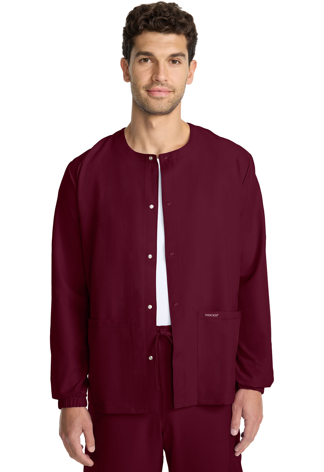 Cherokee WW Originals Ultra Unisex CK393A Unisex Snap Front Warm Up Jacket
