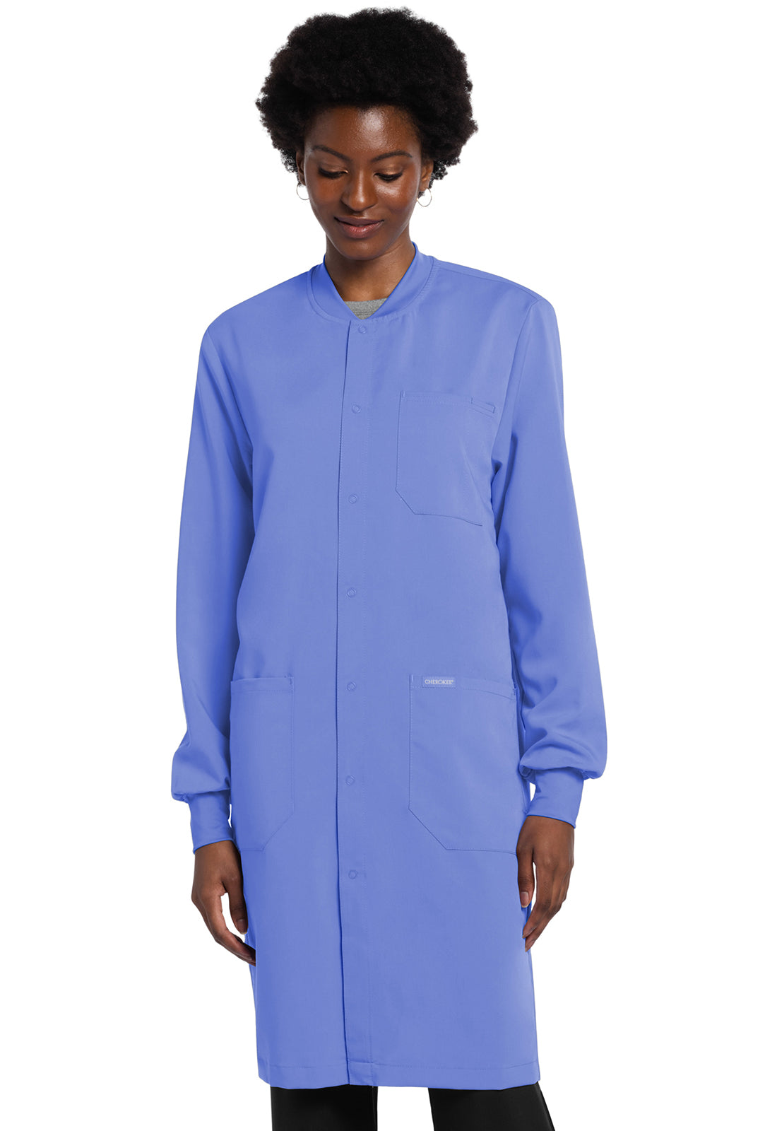 Cherokee Project Lab Unisex CK402A 40" Snap Front Lab Coat