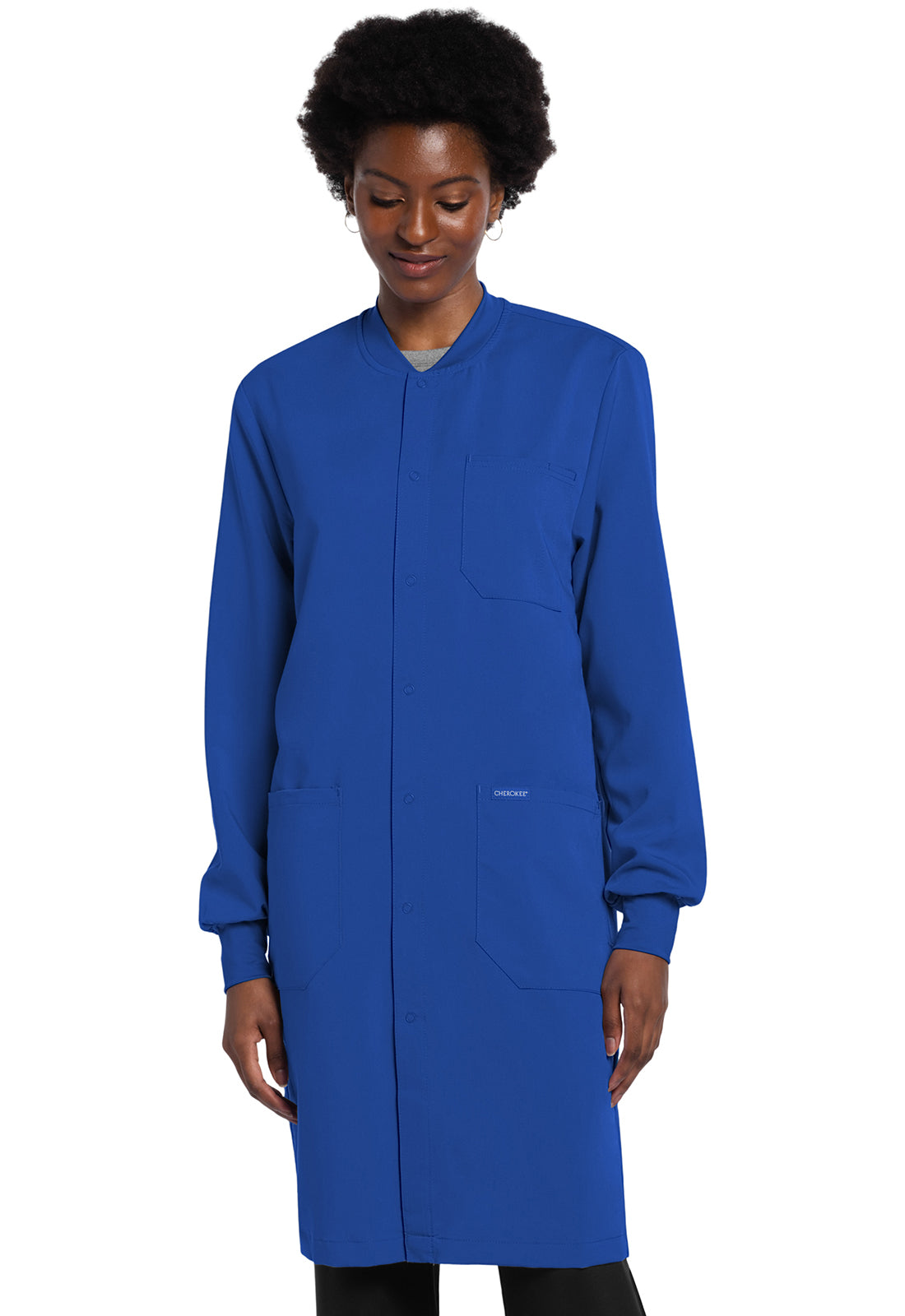 Cherokee Project Lab Unisex CK402A 40" Snap Front Lab Coat