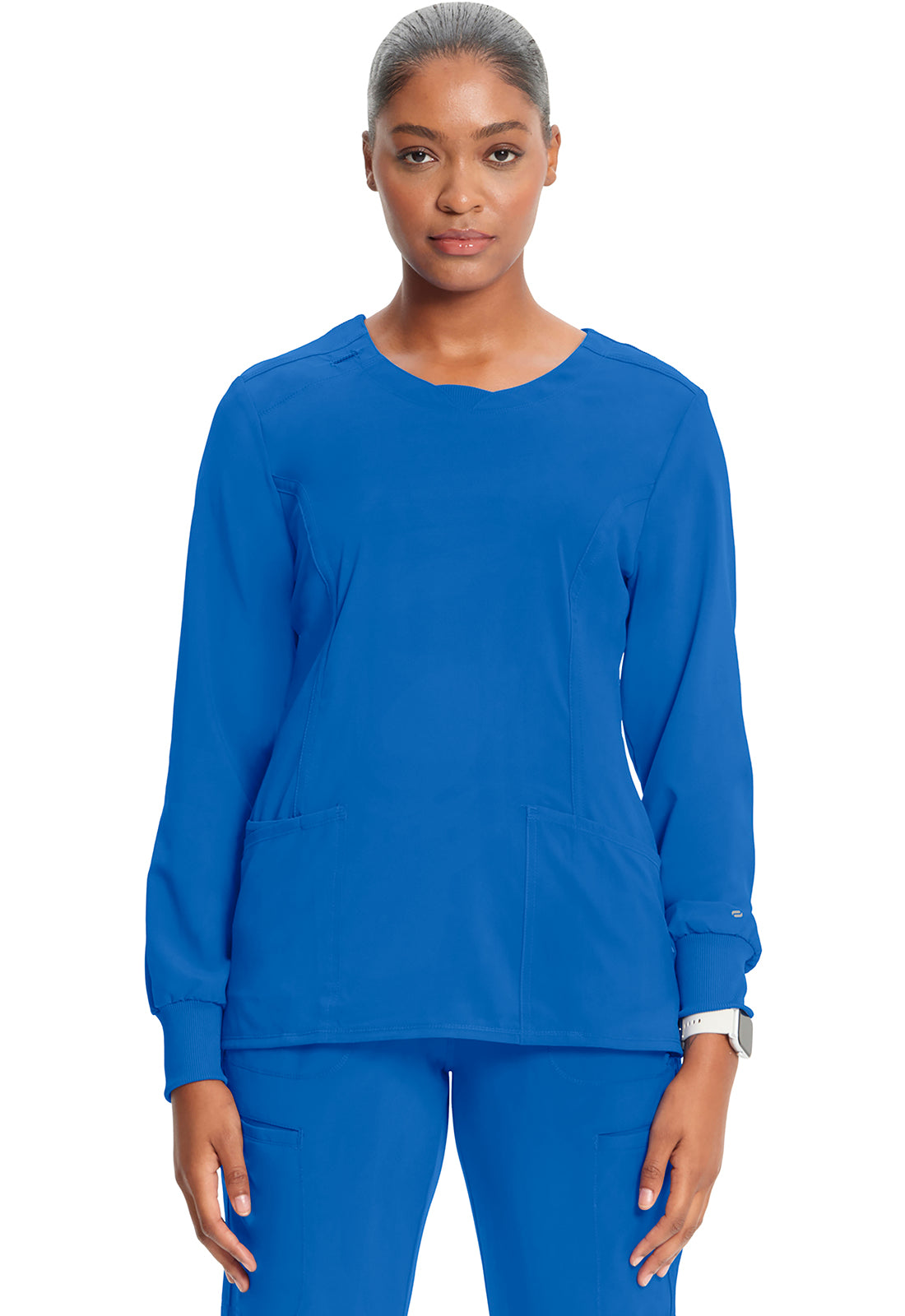 Cherokee Infinity Women's CK781A Long Sleeve Round Neck Top
