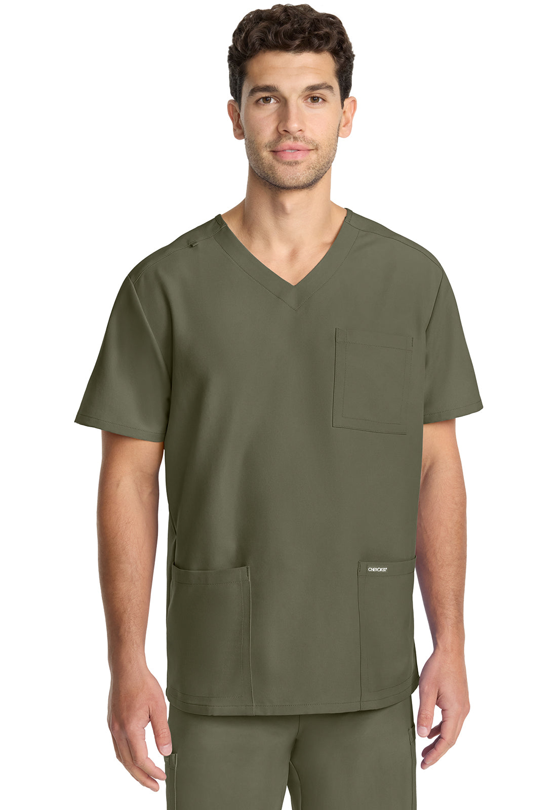 Cherokee WW Originals Ultra Men's CK783A Men's 3-Pocket V-Neck Top