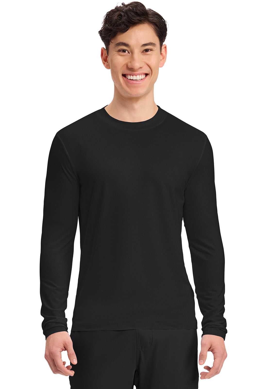 Cherokee Basics Men's CK807  Men's Long Sleeve Underscrub Knit Tee