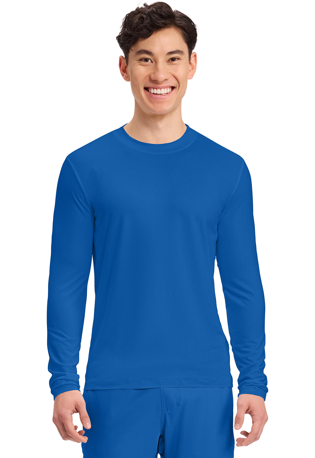 Cherokee Basics Men's CK807  Men's Long Sleeve Underscrub Knit Tee