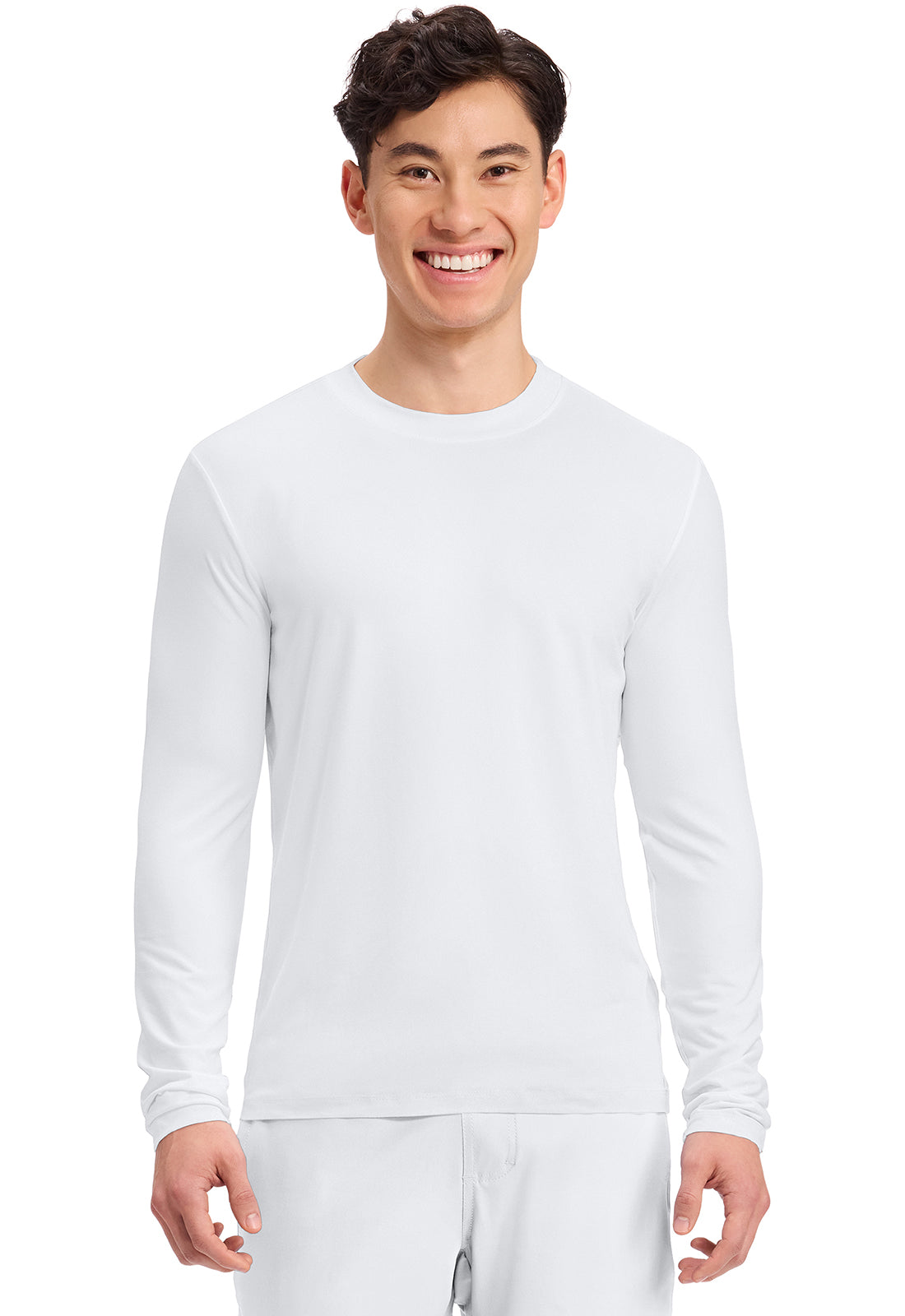 Cherokee Basics Men's CK807  Men's Long Sleeve Underscrub Knit Tee