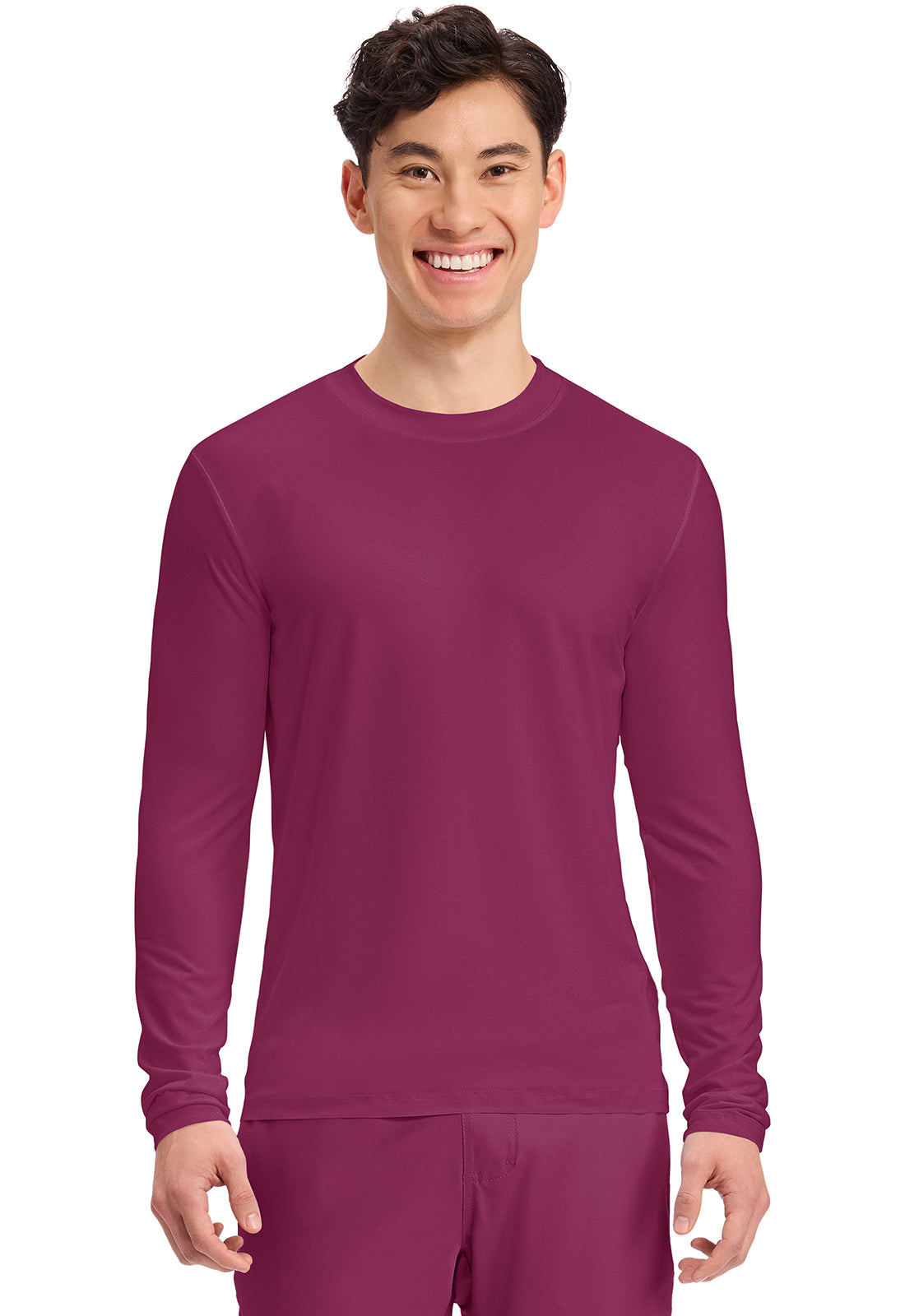 Cherokee Basics Men's CK807  Men's Long Sleeve Underscrub Knit Tee
