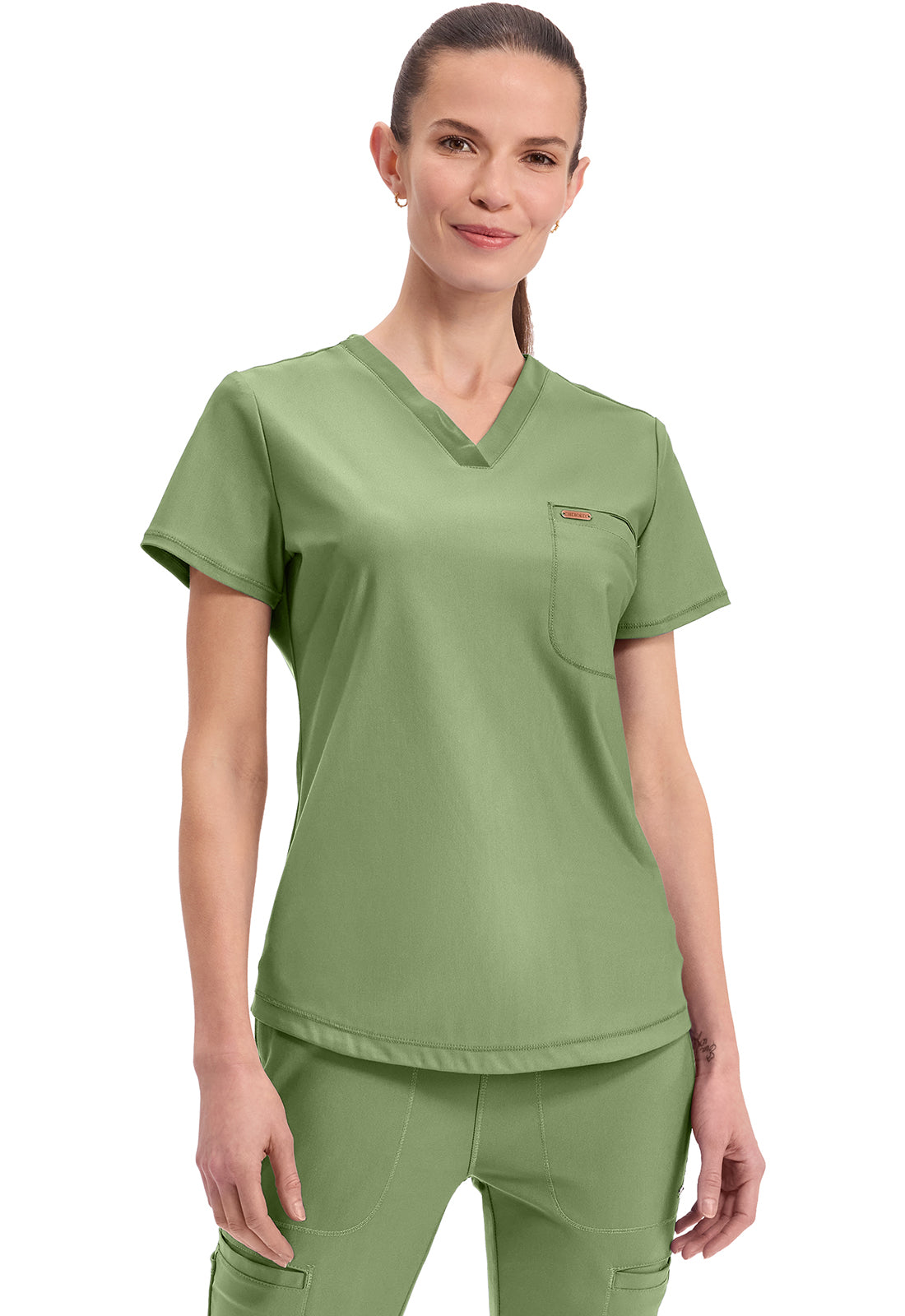 Cherokee Form Women's CK819 Tuckable V-Neck Top