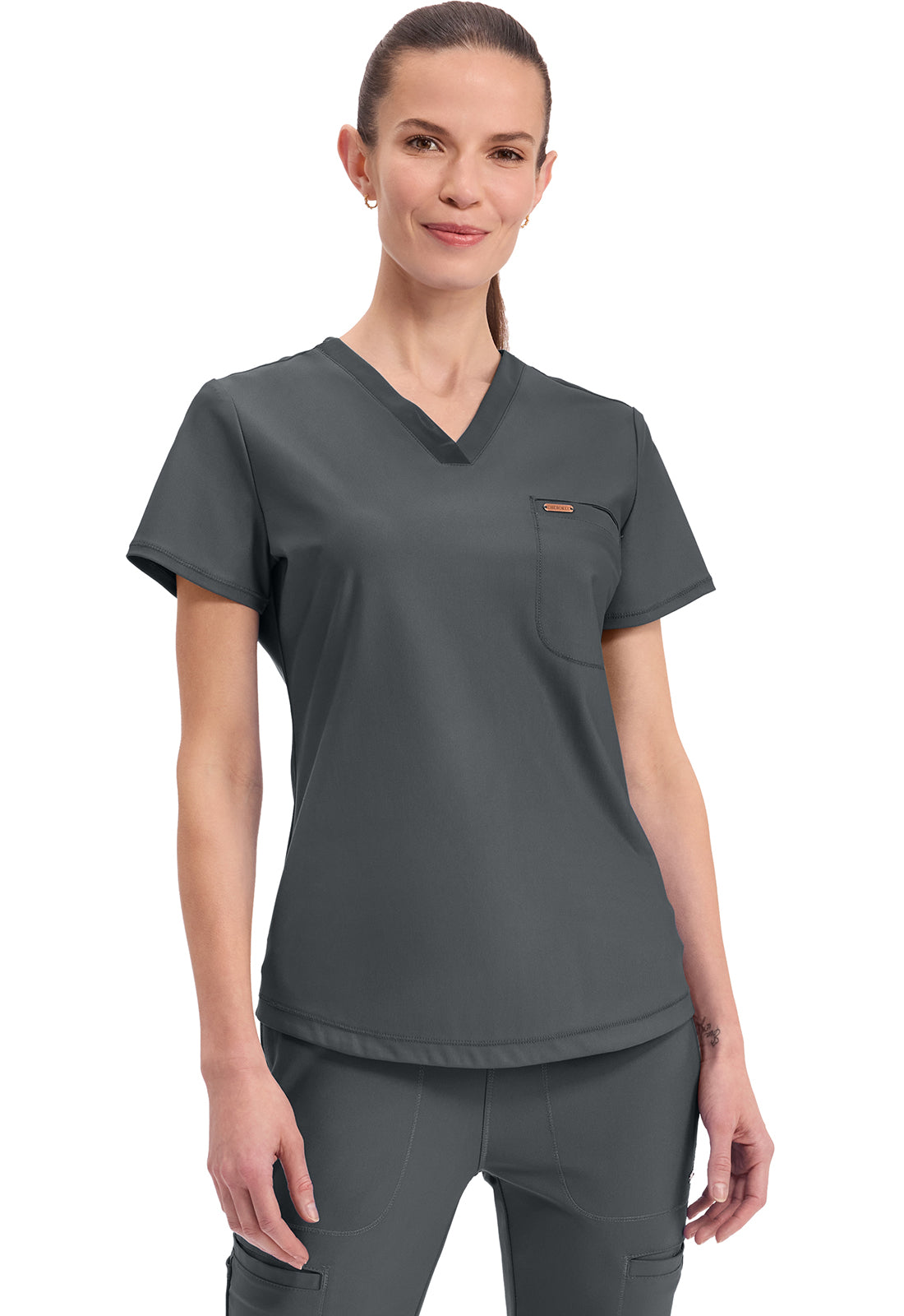 Cherokee Form Women's CK819 Tuckable V-Neck Top