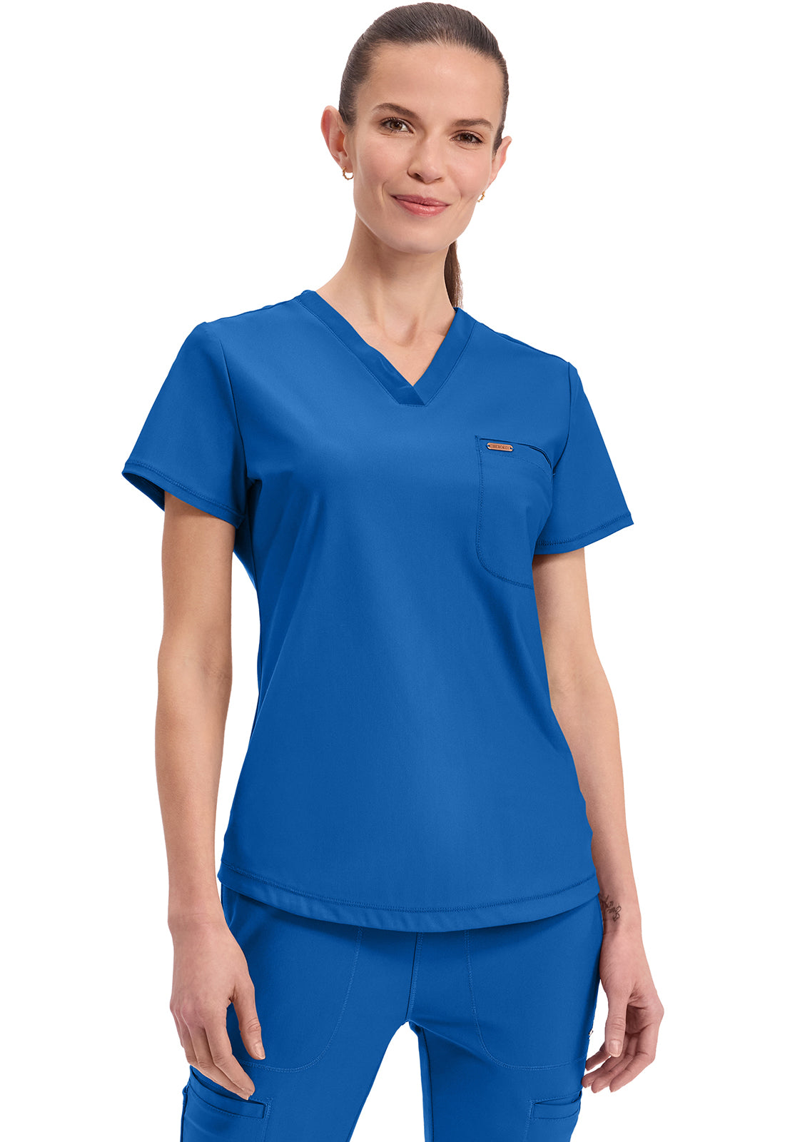 Cherokee Form Women's CK819 Tuckable V-Neck Top