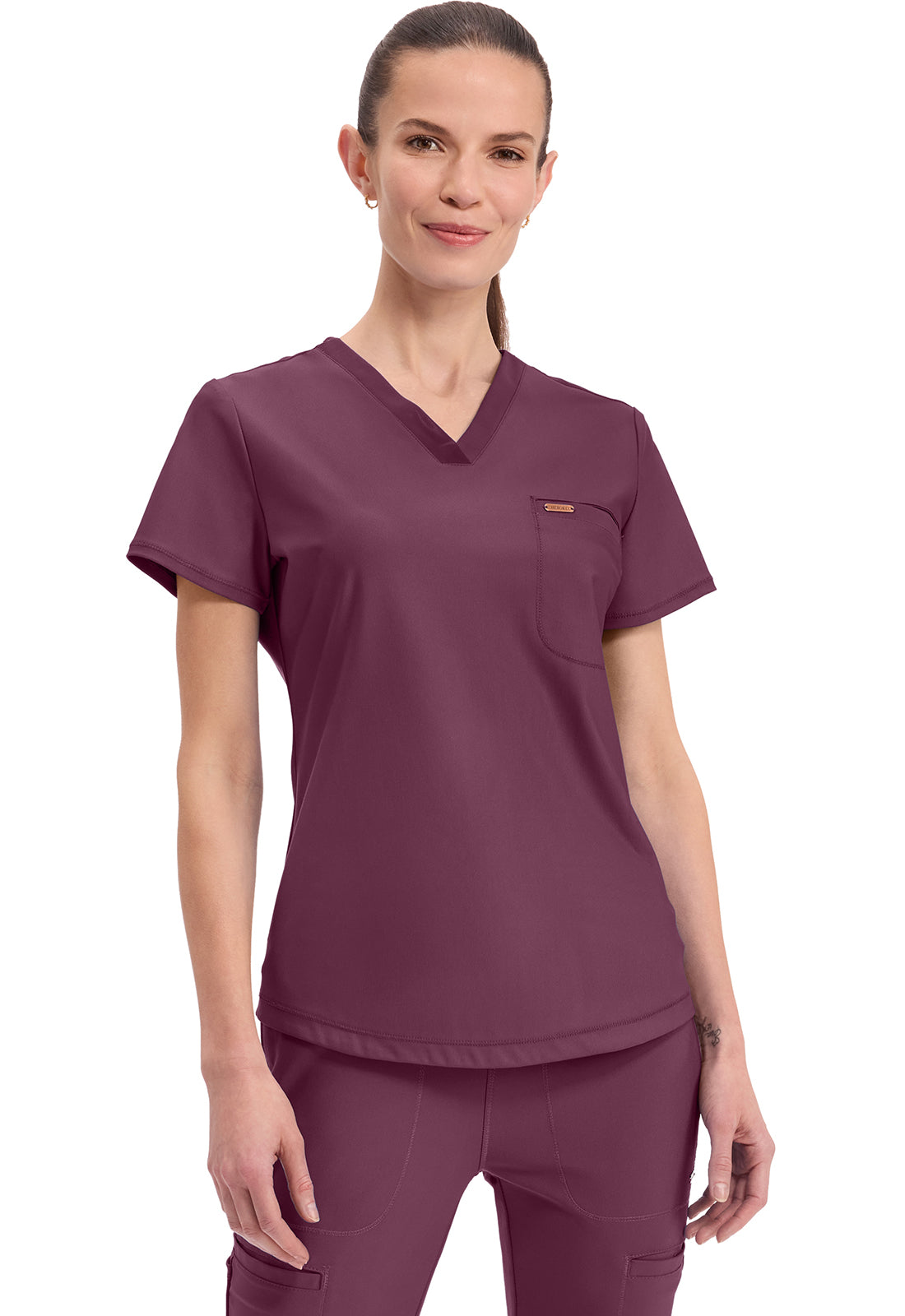 Cherokee Form Women's CK819 Tuckable V-Neck Top
