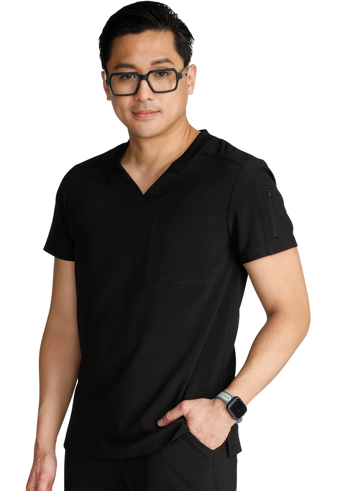 Cherokee Men's CK824A Mens V-Neck Top