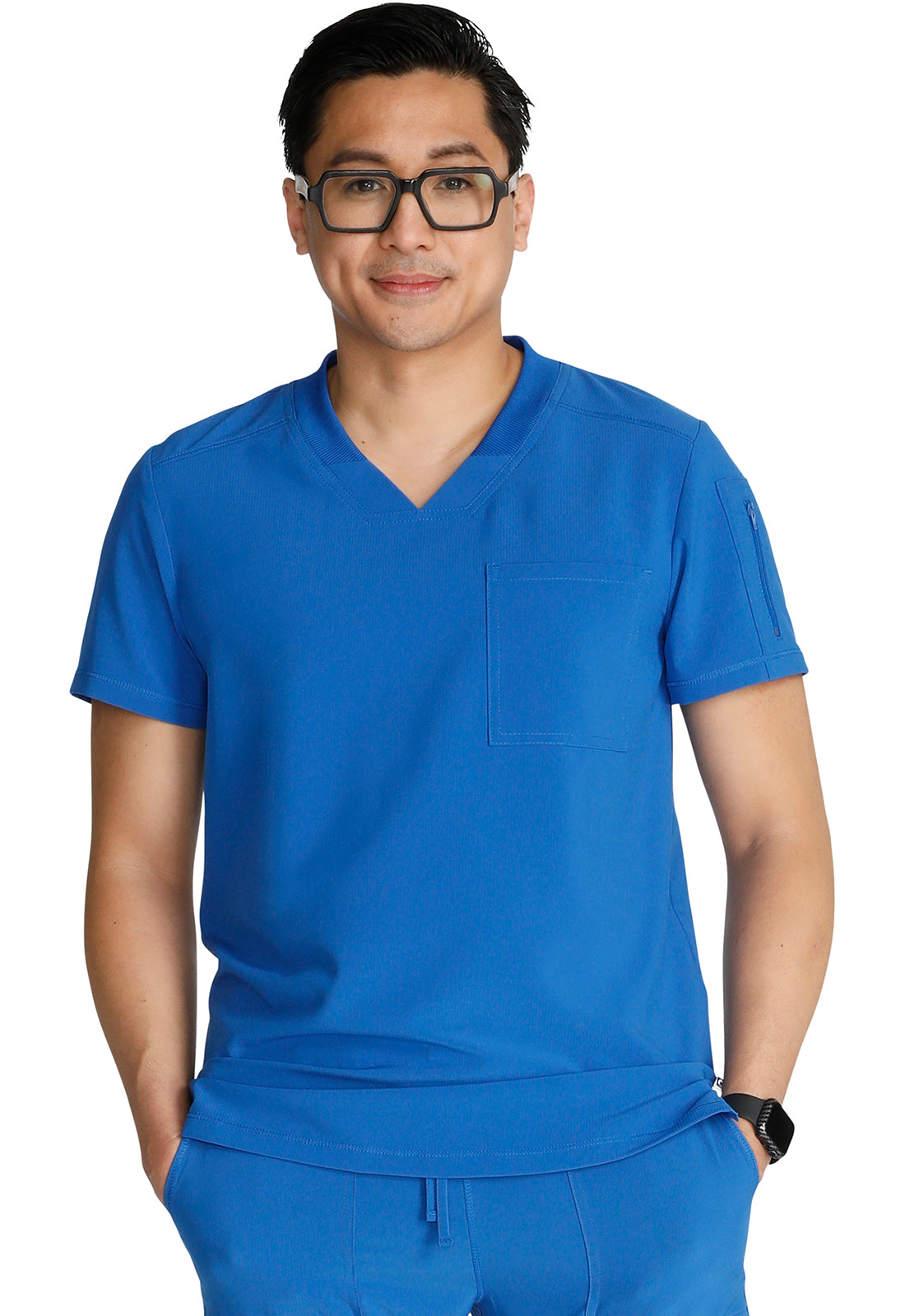 Cherokee Men's CK824A Mens V-Neck Top