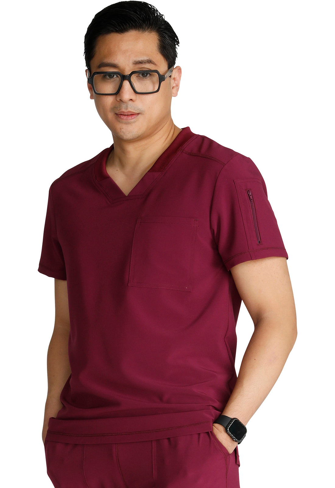 Cherokee Men's CK824A Mens V-Neck Top