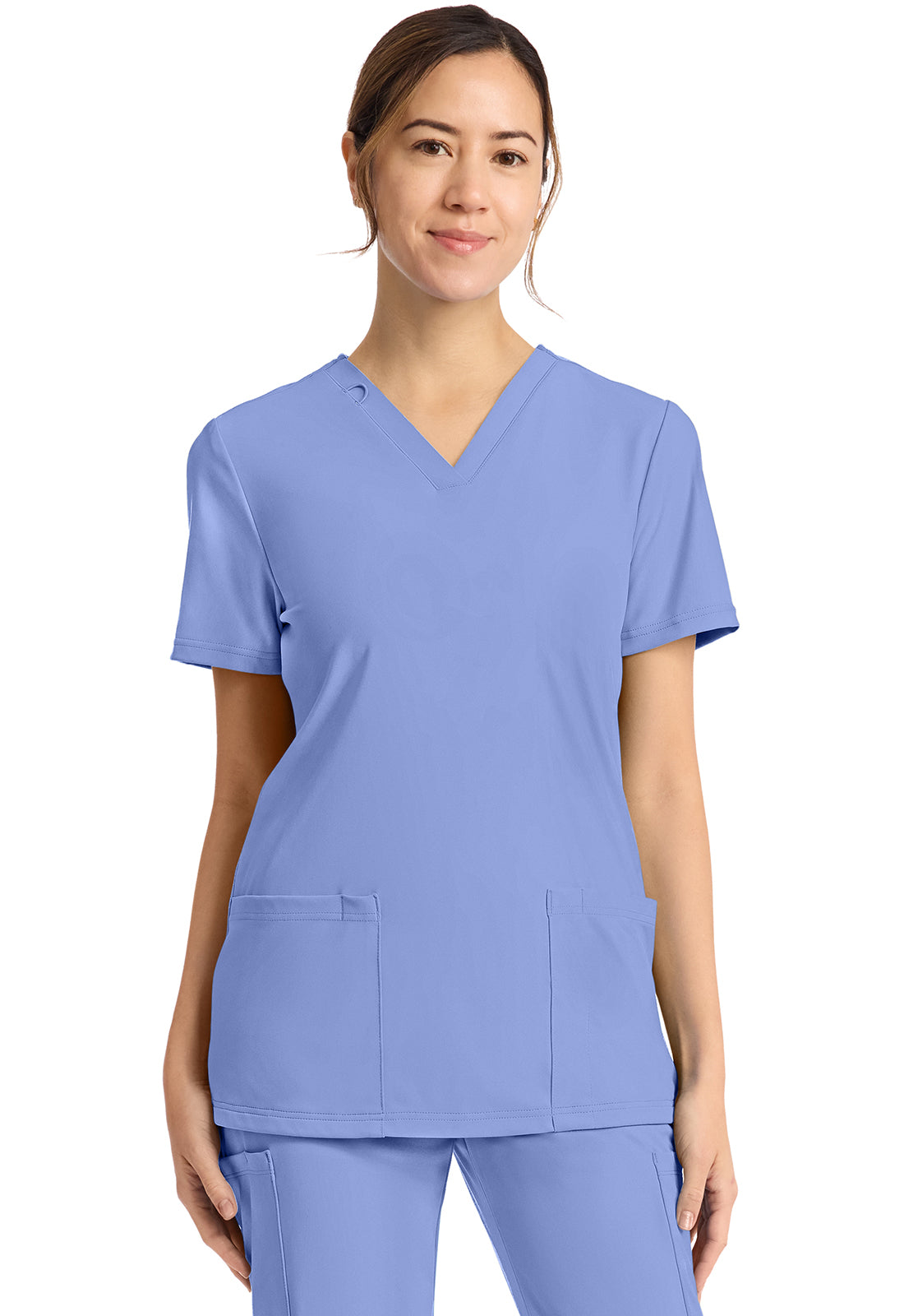 Cherokee Achieve Women's CK832 Women's 2-Pocket V-Neck Top
