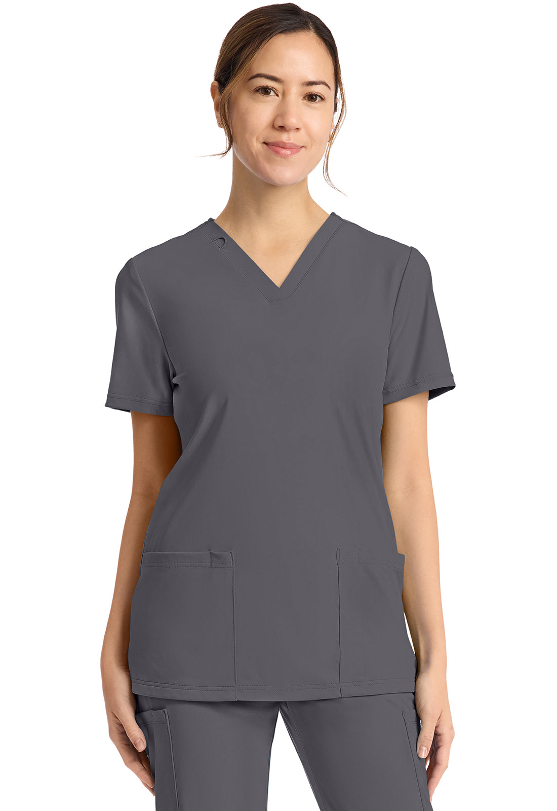Cherokee Achieve Women's CK832 Women's 2-Pocket V-Neck Top