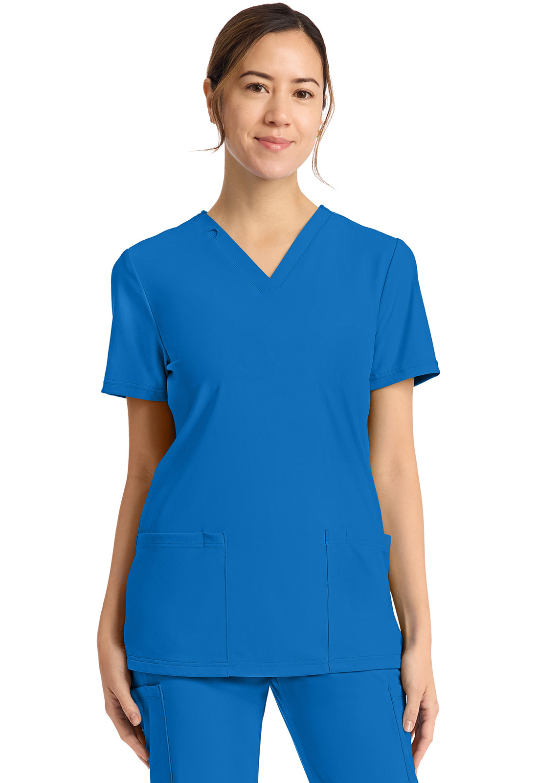 Cherokee Achieve Women's CK832 Women's 2-Pocket V-Neck Top