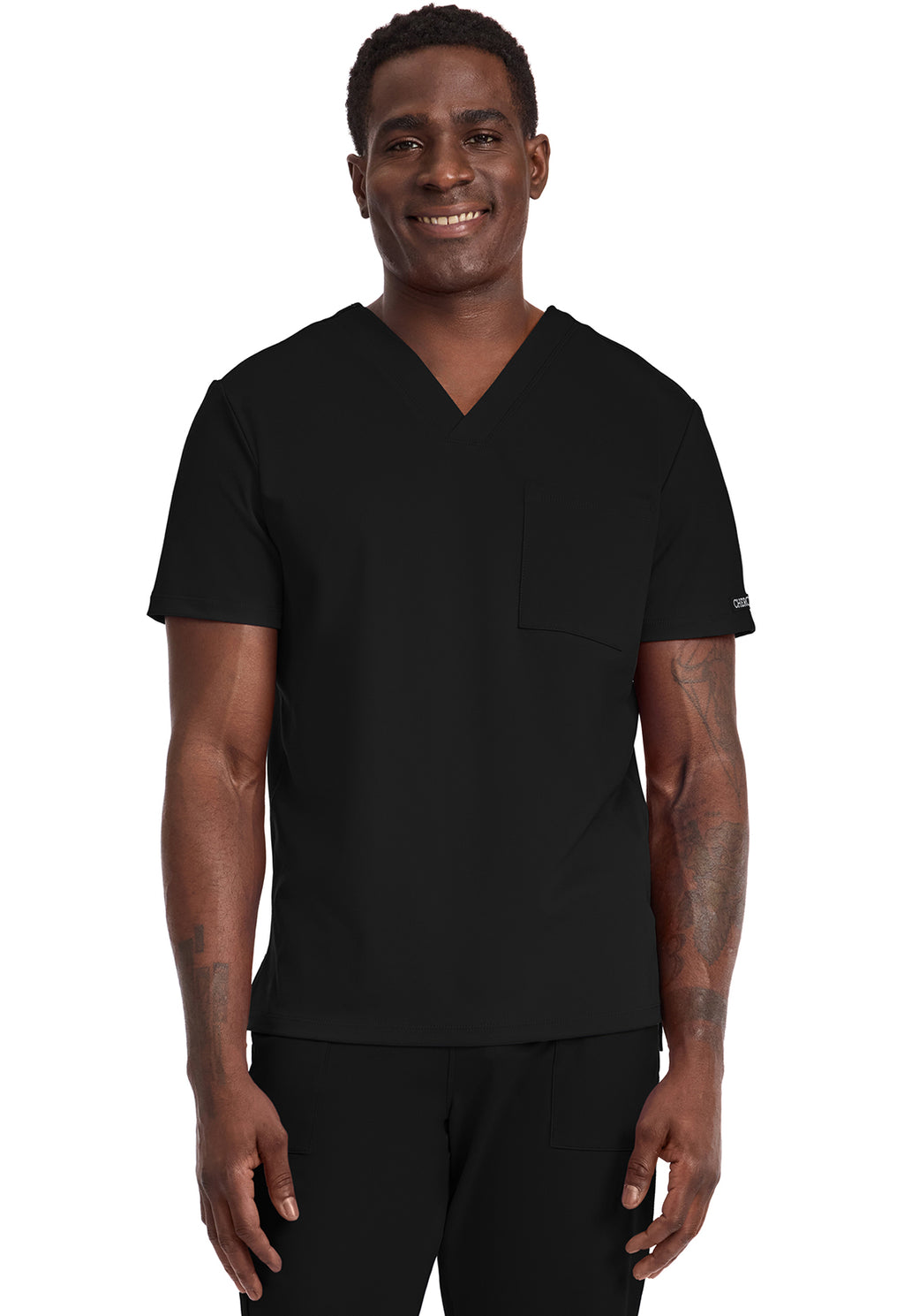 Cherokee Achieve Men's CK834 Men's 1-Pocket Tuck-In Top