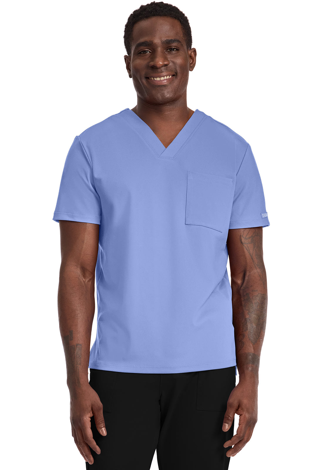 Cherokee Achieve Men's CK834 Men's 1-Pocket Tuck-In Top