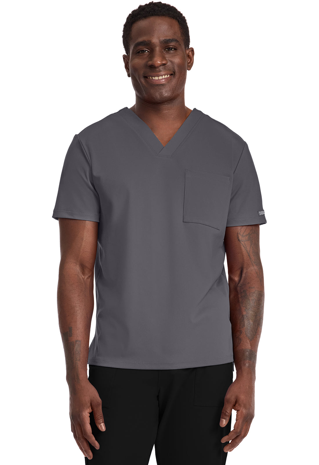 Cherokee Achieve Men's CK834 Men's 1-Pocket Tuck-In Top
