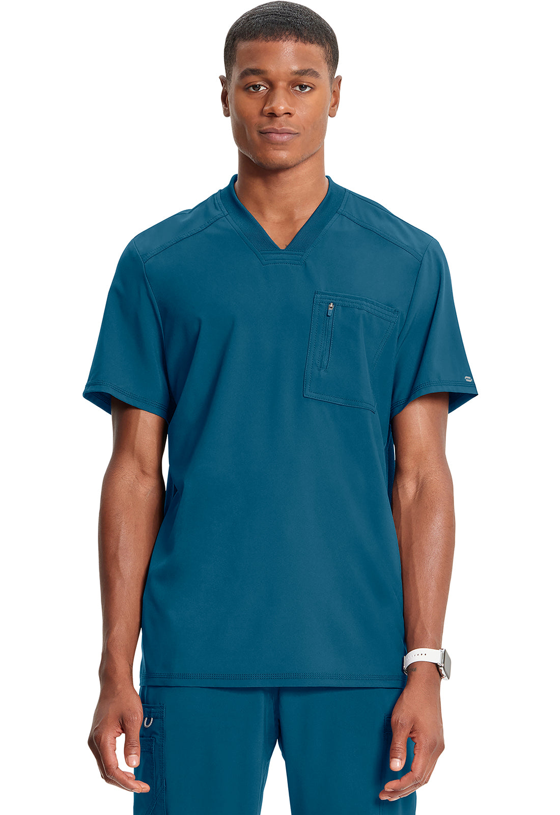 Cherokee Infinity Men's CK910A Men's Tuckable V-Neck Top