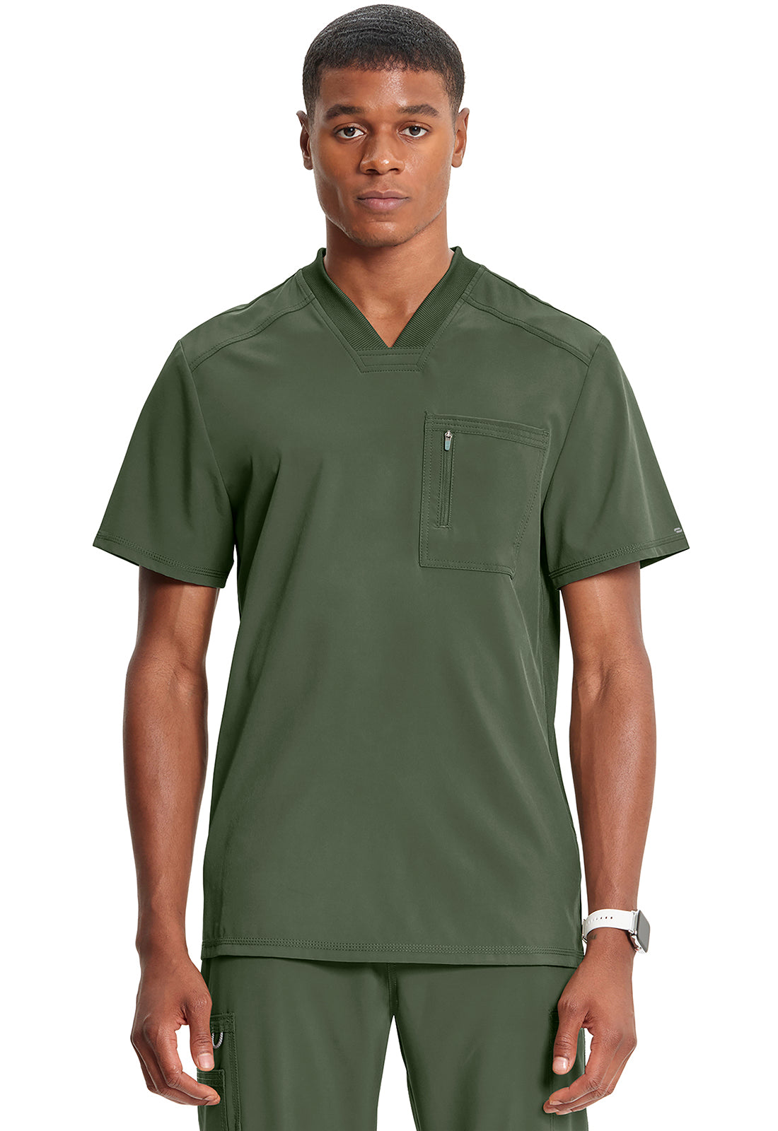 Cherokee Infinity Men's CK910A Men's Tuckable V-Neck Top