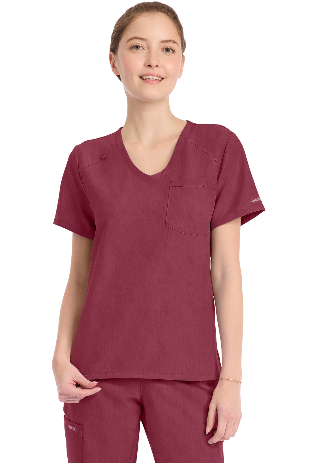 Cherokee WW Originals Ultra Women's CK954A Women's Tuck-in V-Neck Top
