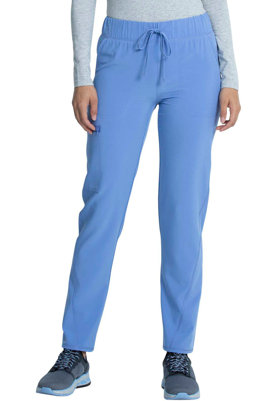 Cherokee Allura Women's CKA184 Mid Rise Drawstring Tapered Leg Pant