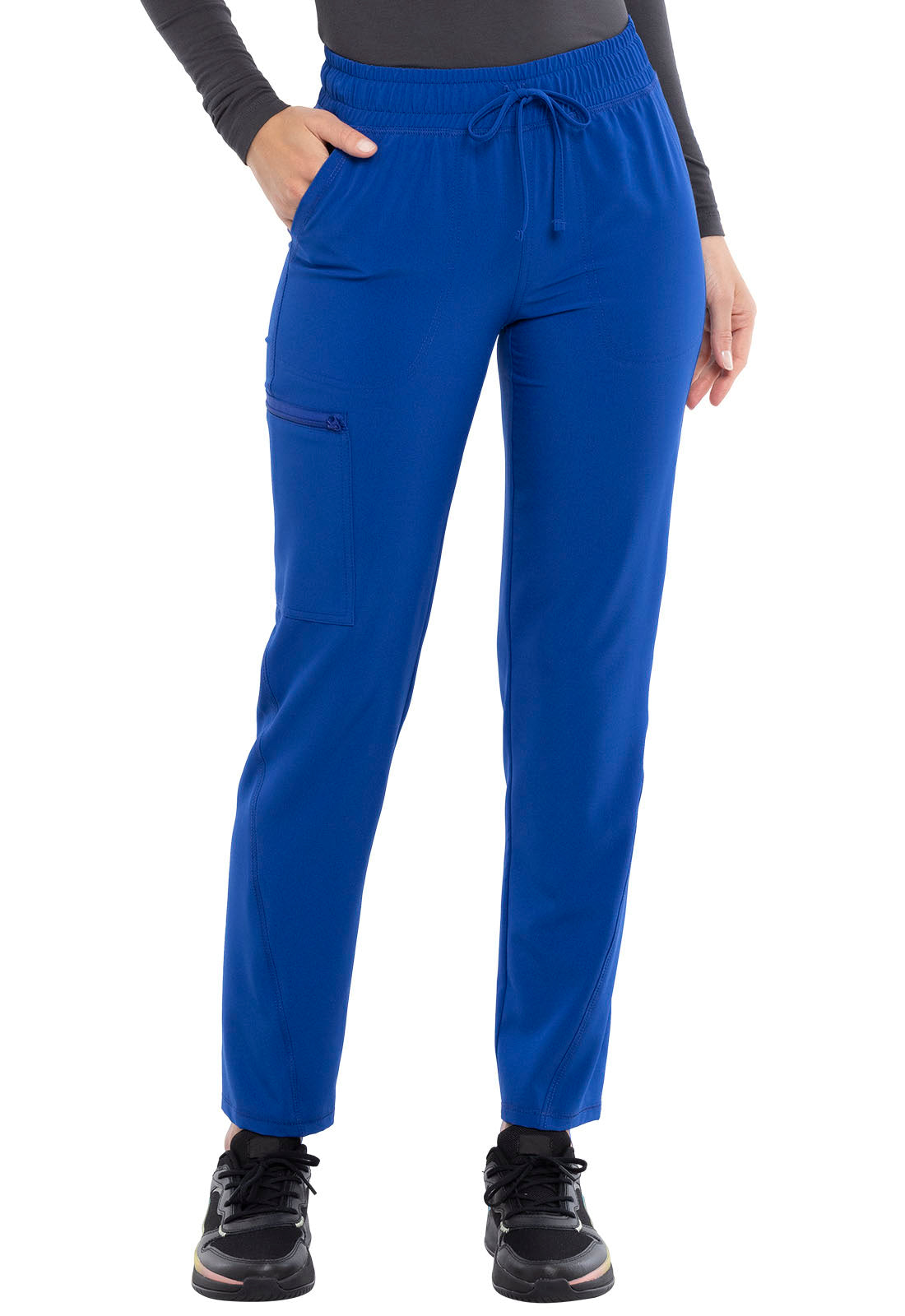 Cherokee Allura Women's CKA184 Mid Rise Drawstring Tapered Leg Pant