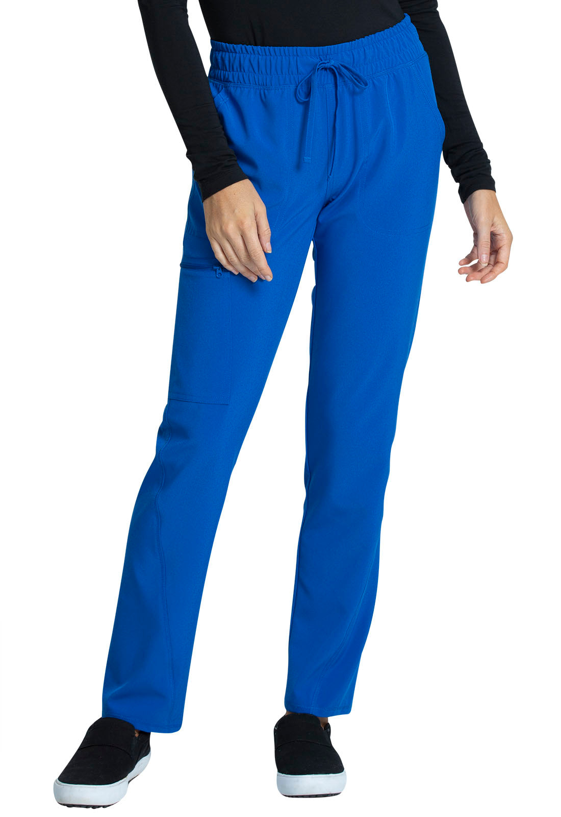 Cherokee Allura Women's CKA184 Mid Rise Drawstring Tapered Leg Pant