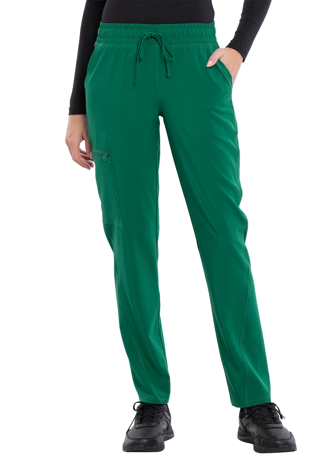 Cherokee Allura Women's CKA184 Mid Rise Drawstring Tapered Leg Pant