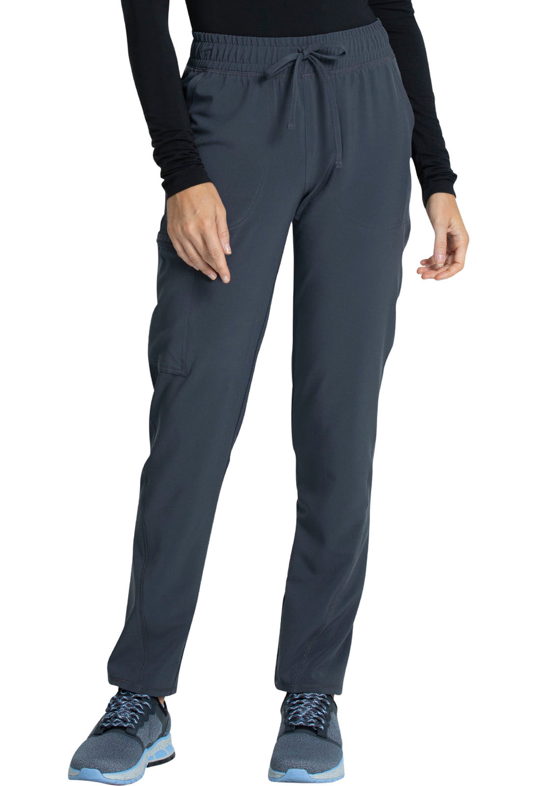 Cherokee Allura Women's CKA184 Mid Rise Drawstring Tapered Leg Pant
