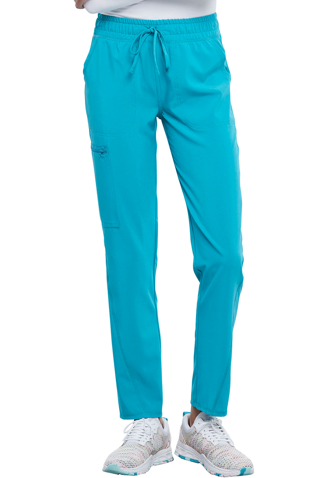 Cherokee Allura Women's CKA184 Mid Rise Drawstring Tapered Leg Pant