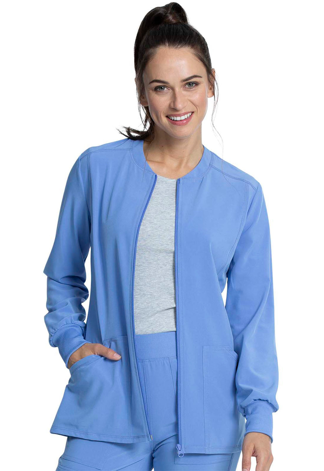 Cherokee Allura Women's CKA384 Zip Front Jacket
