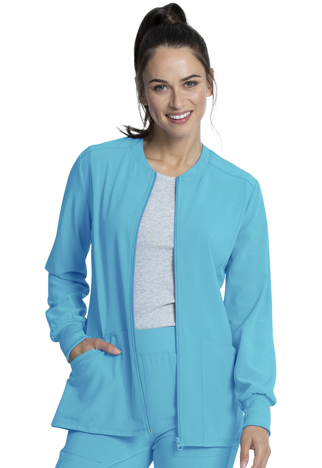 Cherokee Allura Women's CKA384 Zip Front Jacket