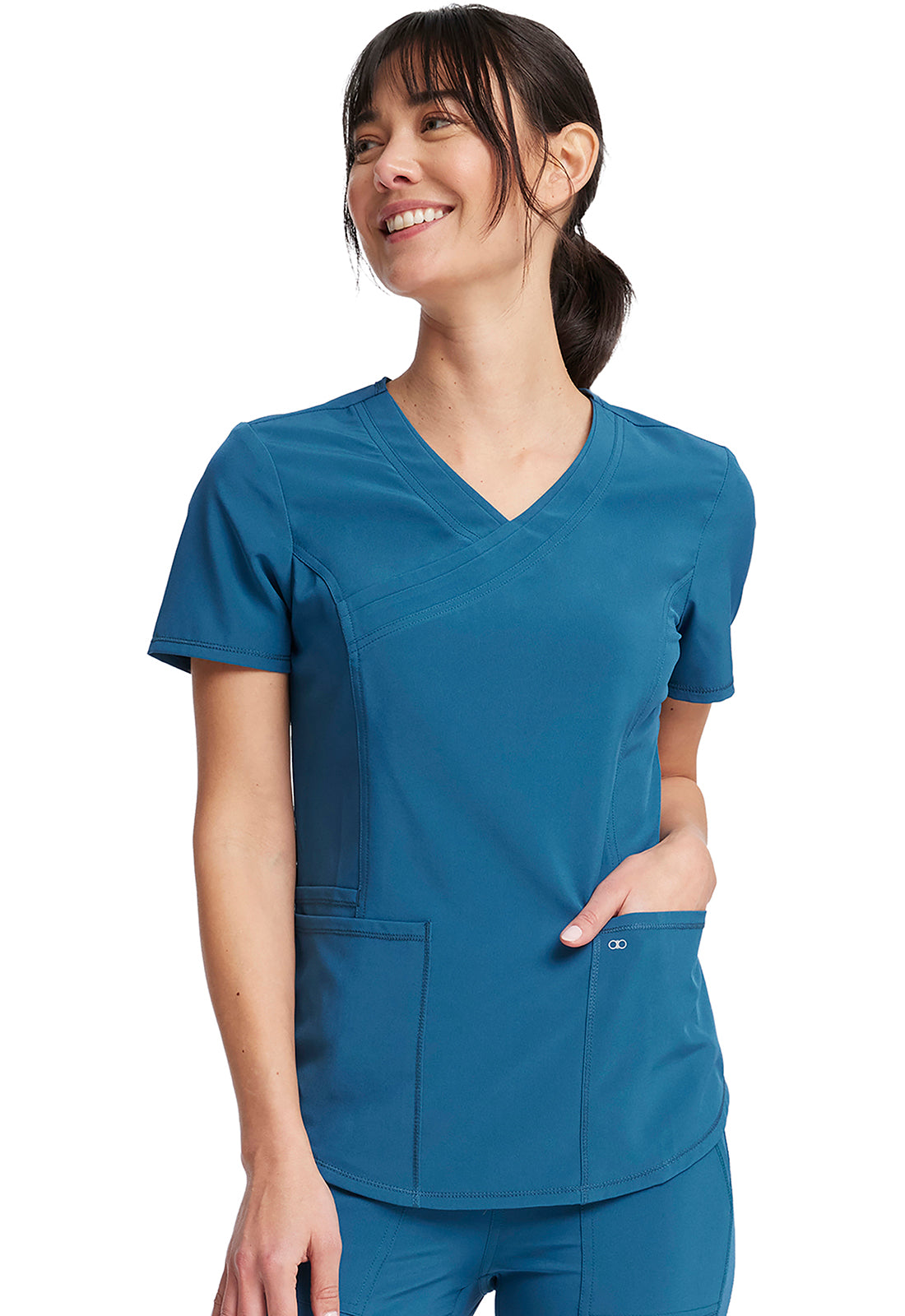 Cherokee Allura Women's CKA688 Mock Wrap Top