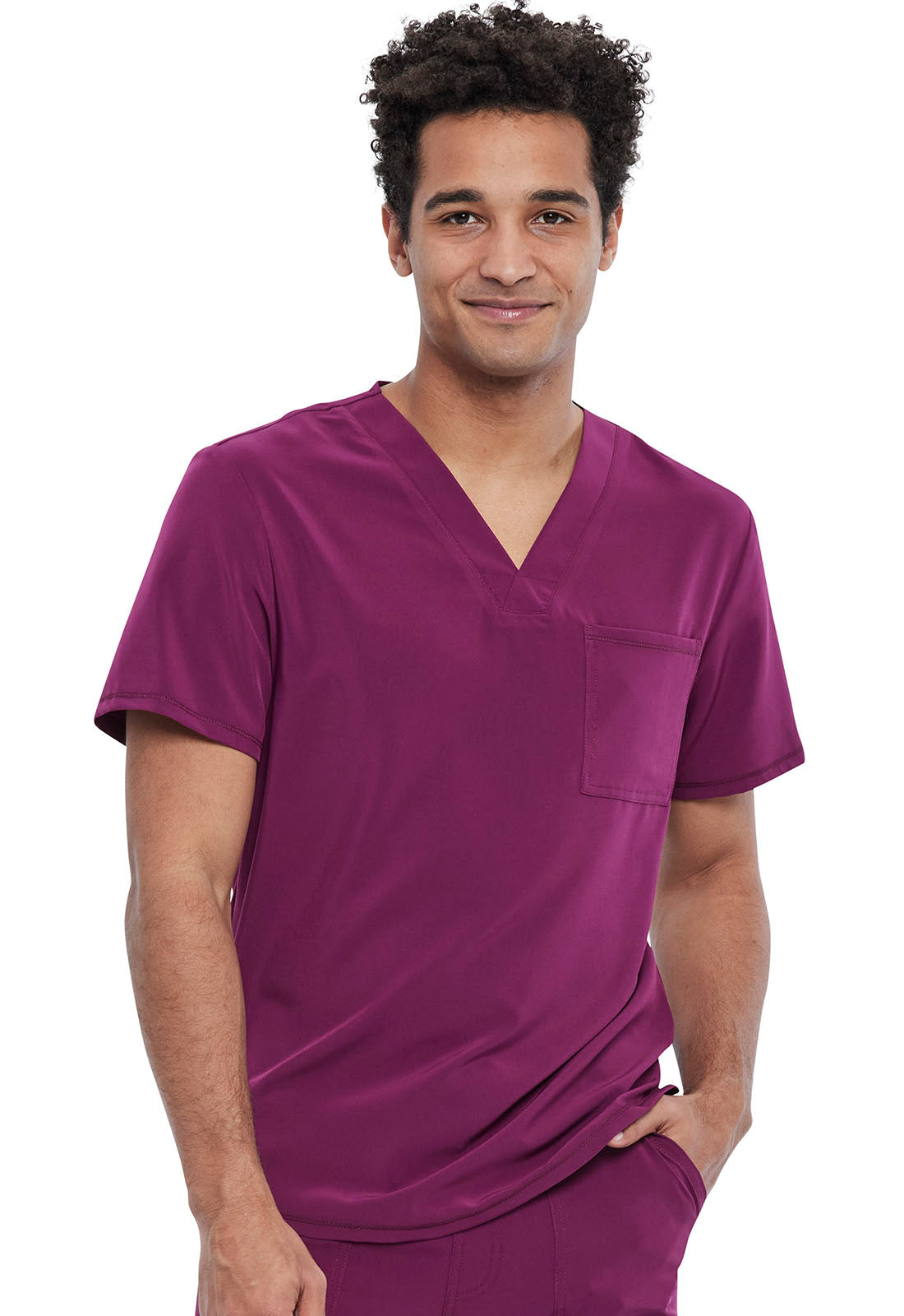 Cherokee Allura Men's CKA689 Men's Tuckable V-Neck Top